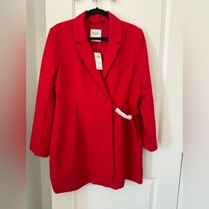 Abercrombie and Fitch red tuxedo mini dress
